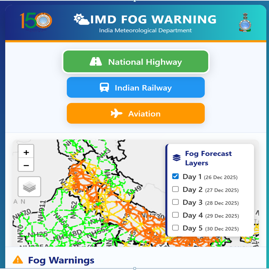 IMD Fog Warning